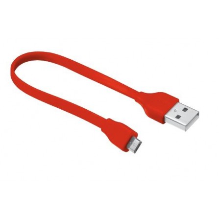 Кабель Trust URBAN FLAT MICRO-USB CABLE 20cm Red