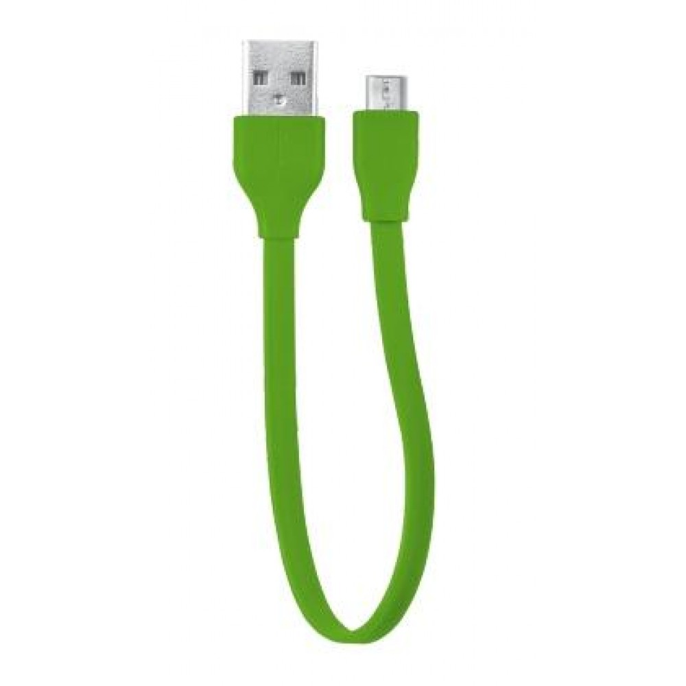 Кабель Trust URBAN FLAT MICRO-USB CABLE 20cm Lime