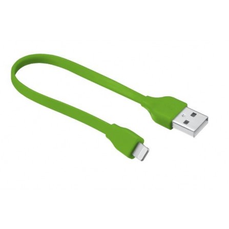 Кабель Trust URBAN FLAT LIGHTNING CABLE 20 см Lime