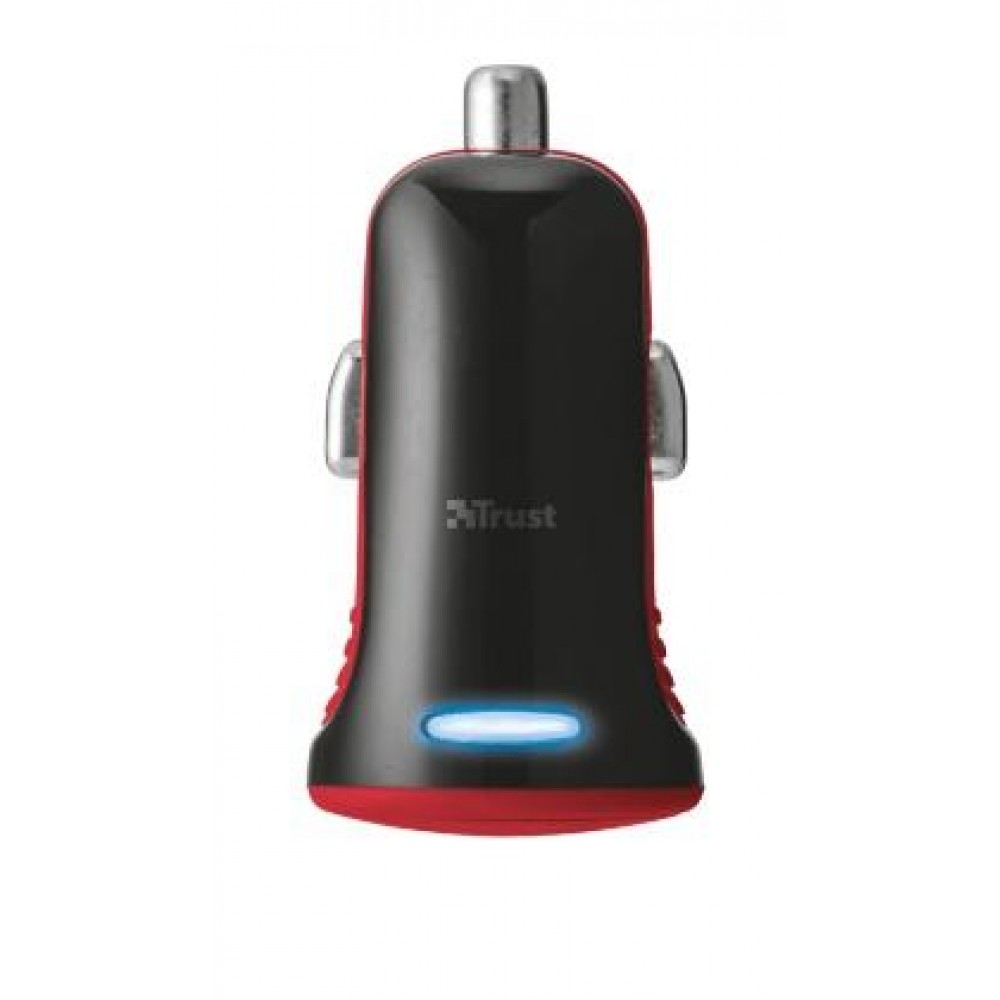 Автомобильное зарядное устройство Trust 5W Car Charger Red