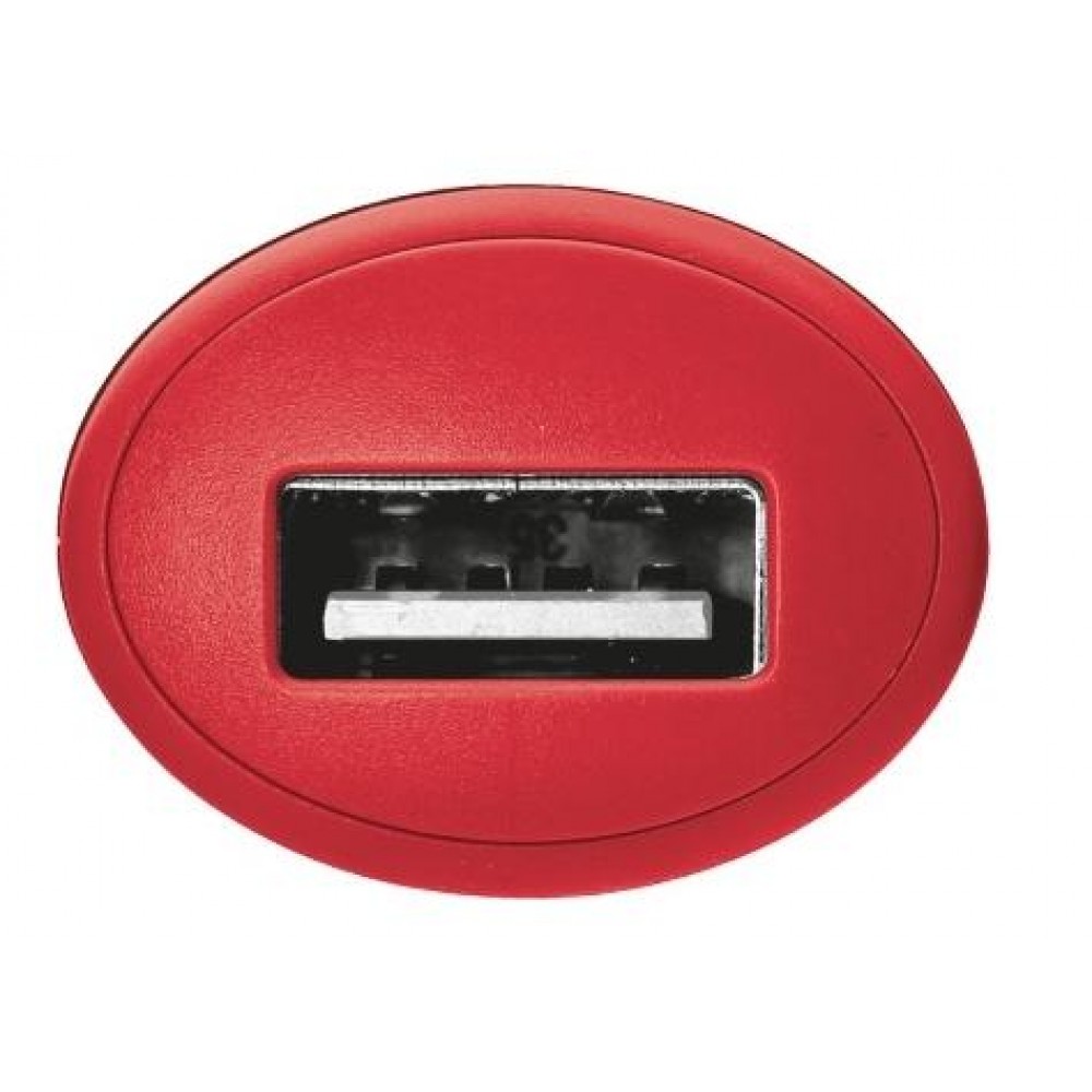 Автомобильное зарядное устройство Trust 5W Car Charger Red