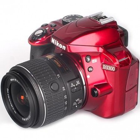 Цифровая фотокамера Nikon D3300 Kit 18-55 VR AF-P Red