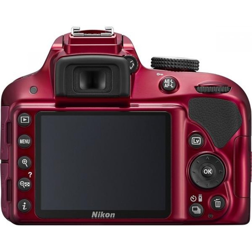 Цифровая фотокамера Nikon D3300 Kit 18-55 VR AF-P Red