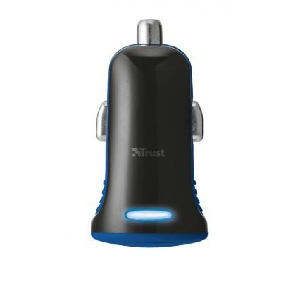 Автомобильное зарядное устройство Trust 5W Car Charger Blue