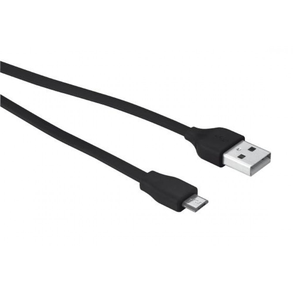 Кабель Trust URBAN FLAT MICRO-USB CABLE 20cm BLACK