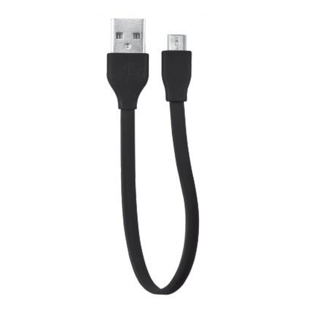Кабель Trust URBAN FLAT MICRO-USB CABLE 20cm BLACK