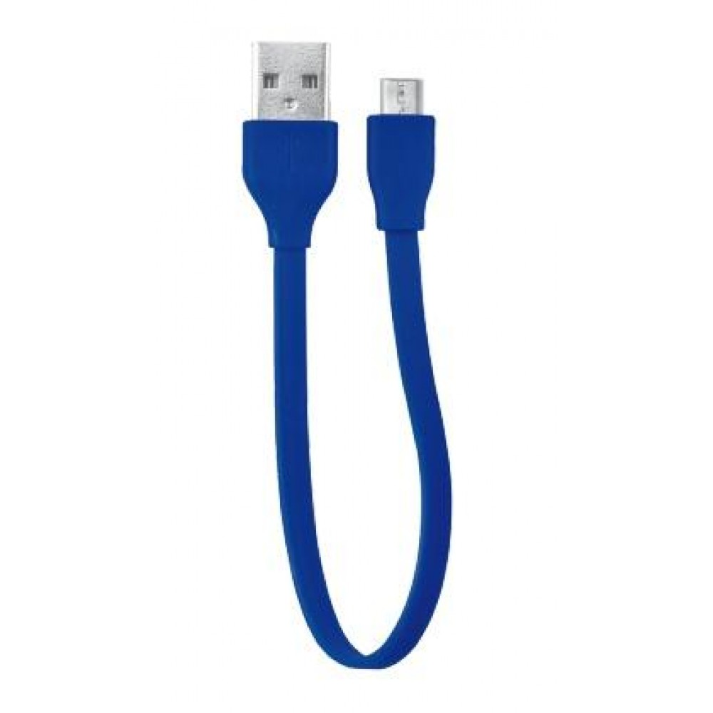 Кабель Trust URBAN FLAT MICRO-USB CABLE 20cm BLUE
