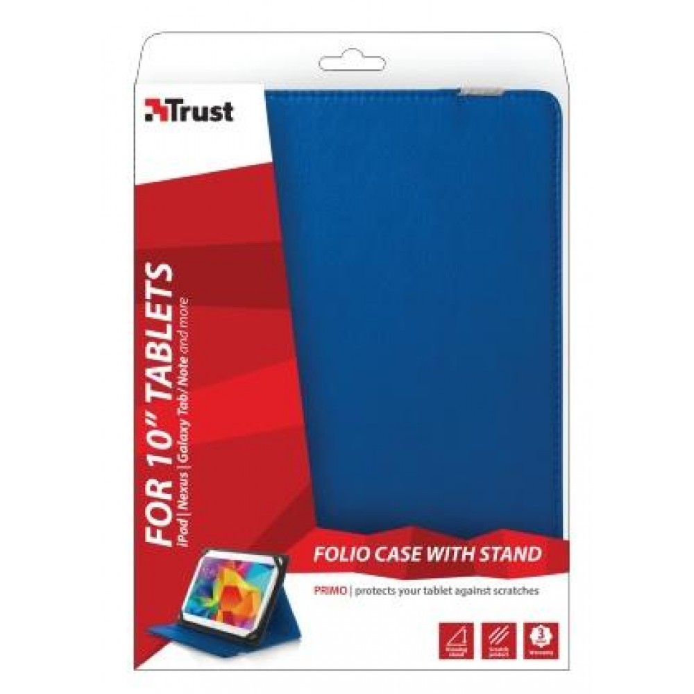 Чехол Trust Universal 10" - Primo folio Stand for tablets Blue