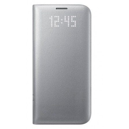 Чехол Samsung S7 edge - LED View Cover Silver