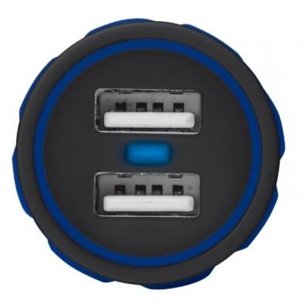 Автомобильное зарядное устройство Trust URBAN Dual Smart Car Charger Blue
