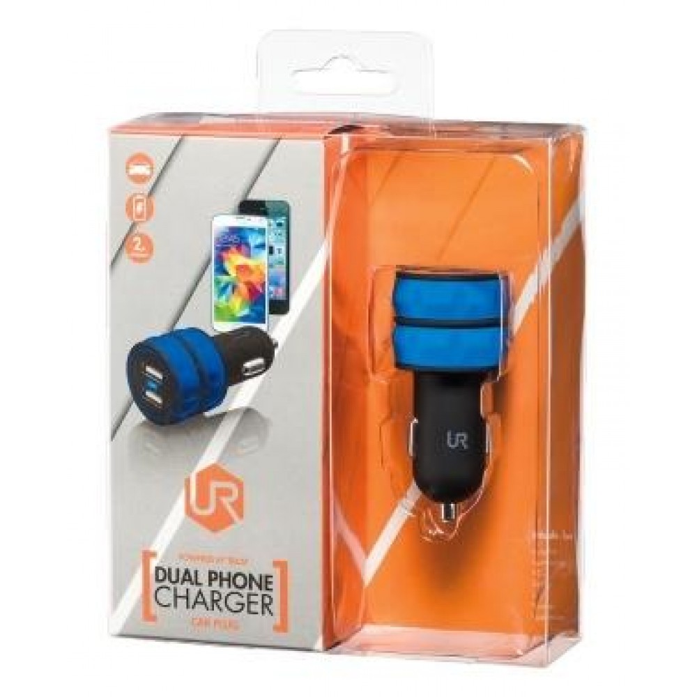 Автомобильное зарядное устройство Trust URBAN Dual Smart Car Charger Blue