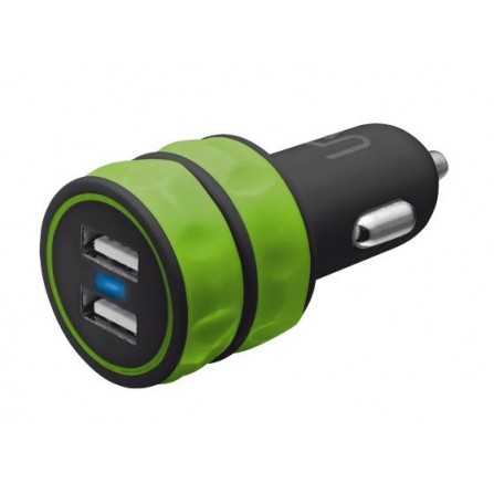 Автомобильное зарядное устройство Trust URBAN Dual Smart Car Charger Lime