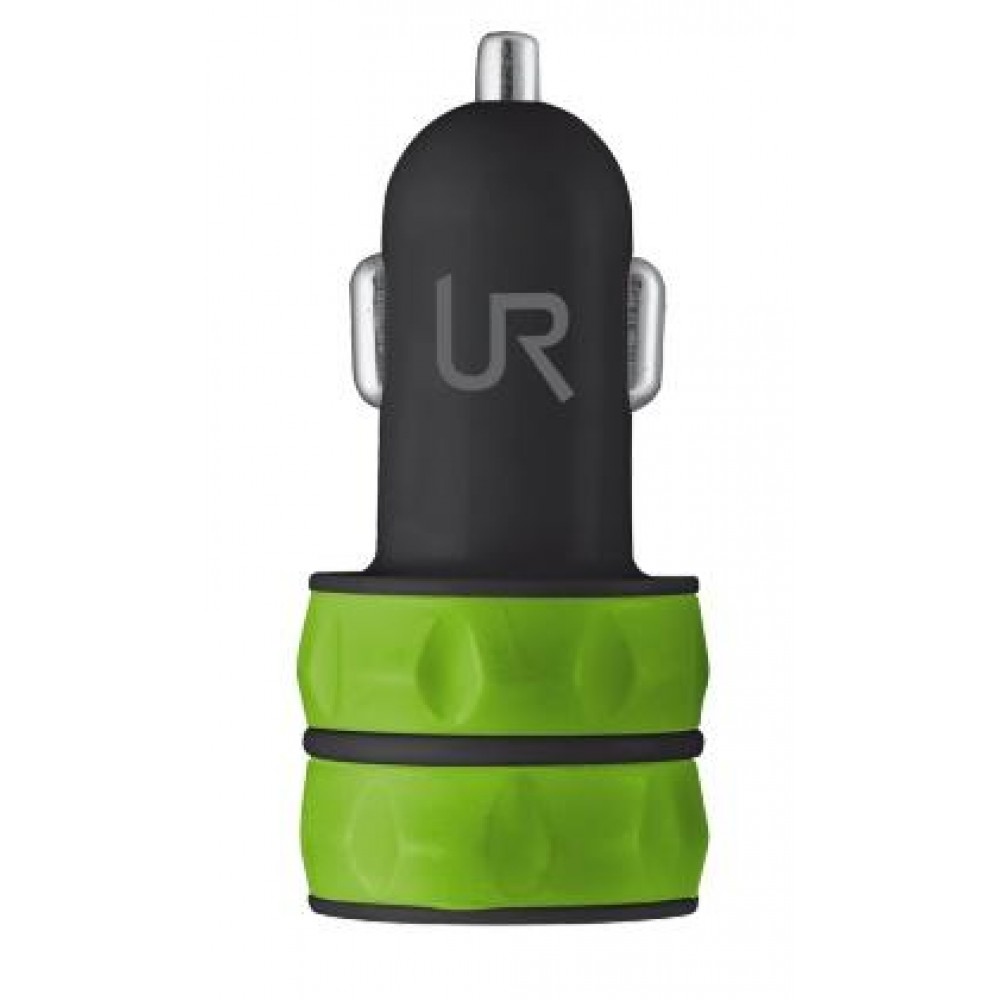 Автомобильное зарядное устройство Trust URBAN Dual Smart Car Charger Lime