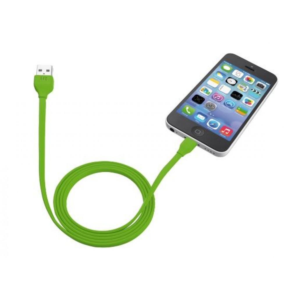 Кабель Trust URBAN Lightning Cable 1m LIME