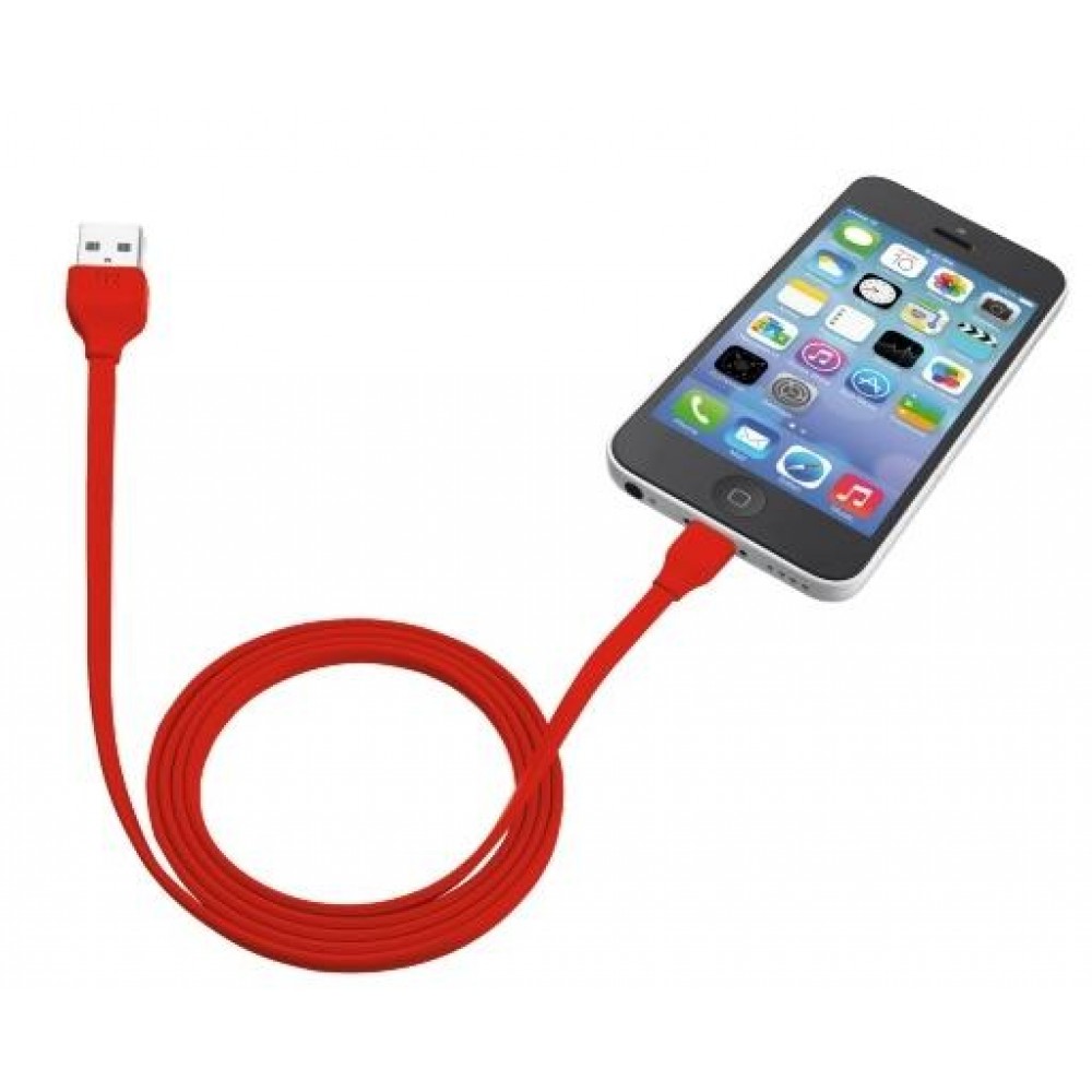 Кабель Trust URBAN Lightning Cable 1m RED