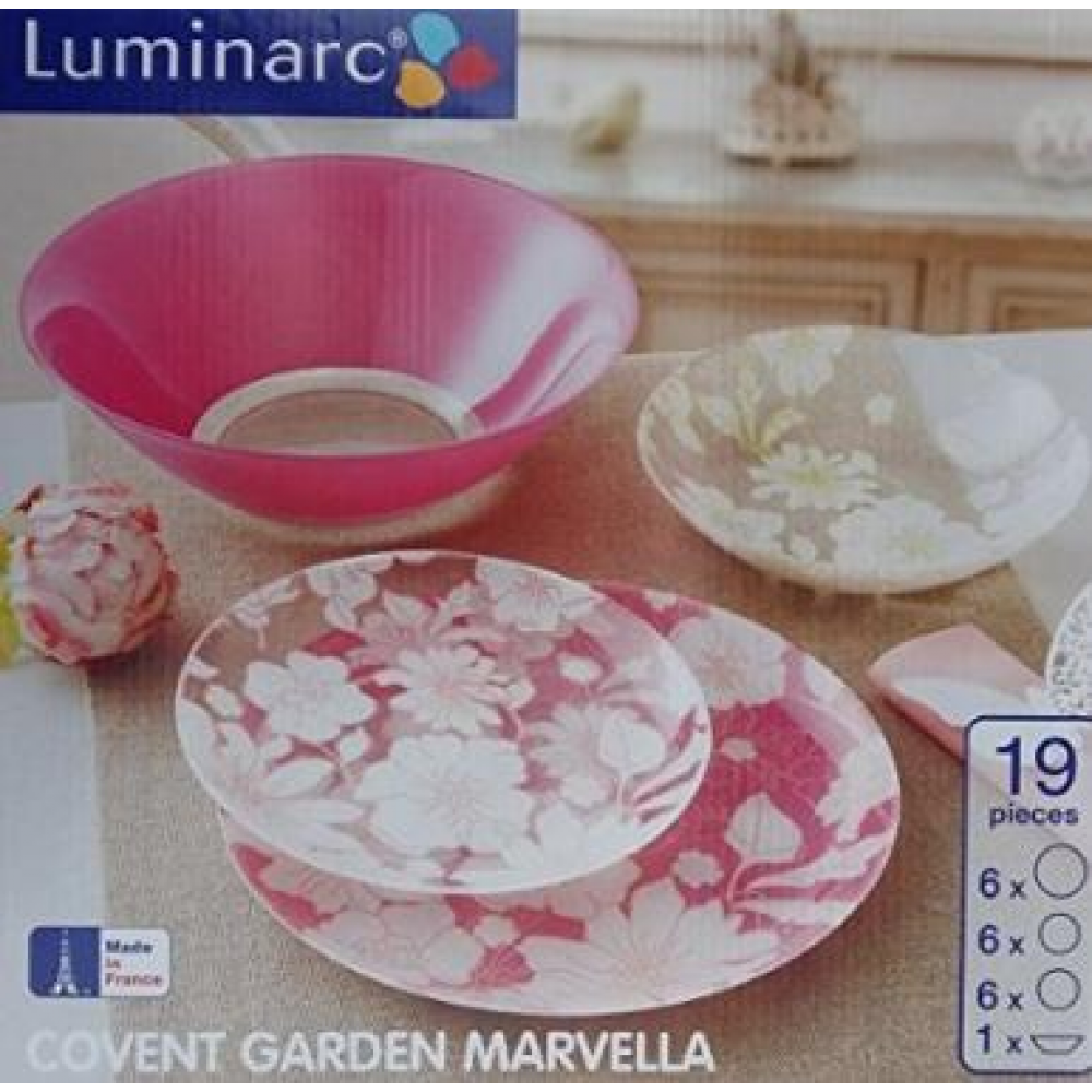 Сервиз столовый LUMINARC COVENT GARDEN MARVELLA, 19 предметов