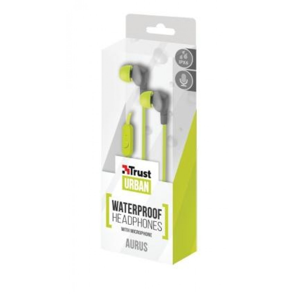 Наушники Trust Urban Aurus Lime