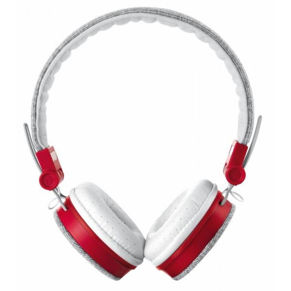 Наушники Trust Urban Revolt Fyber Grey/Red