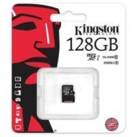 Карта памяти Kingston microSDXC 128 Gb UHS-I no ad U1 (R45, W10MB/s)