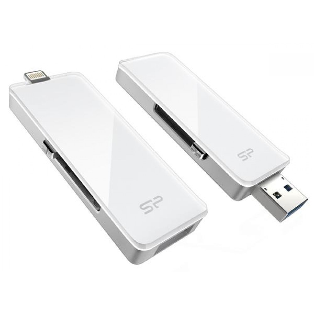Flash Drive Silicon Power xDrive Z30 128GB, USB 3.0/Lightning, White