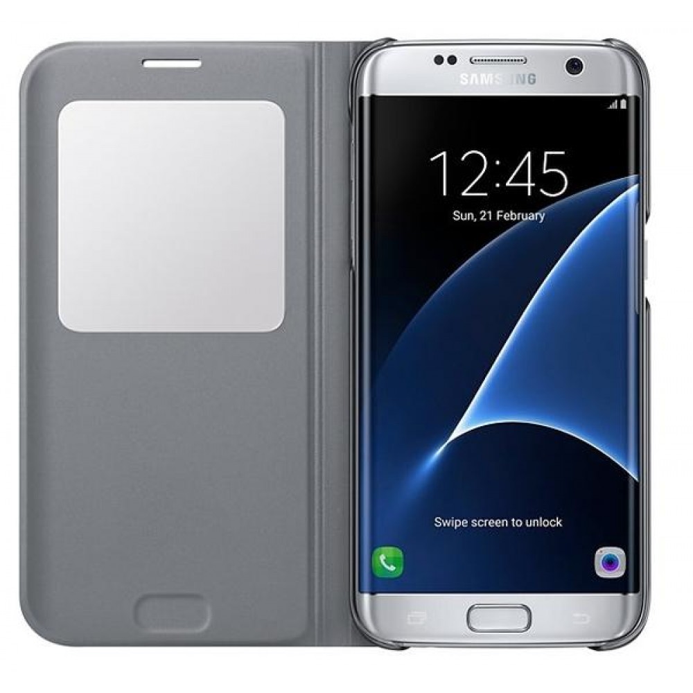 Чехол Samsung S7 edge/G935 - S View Cover Silver