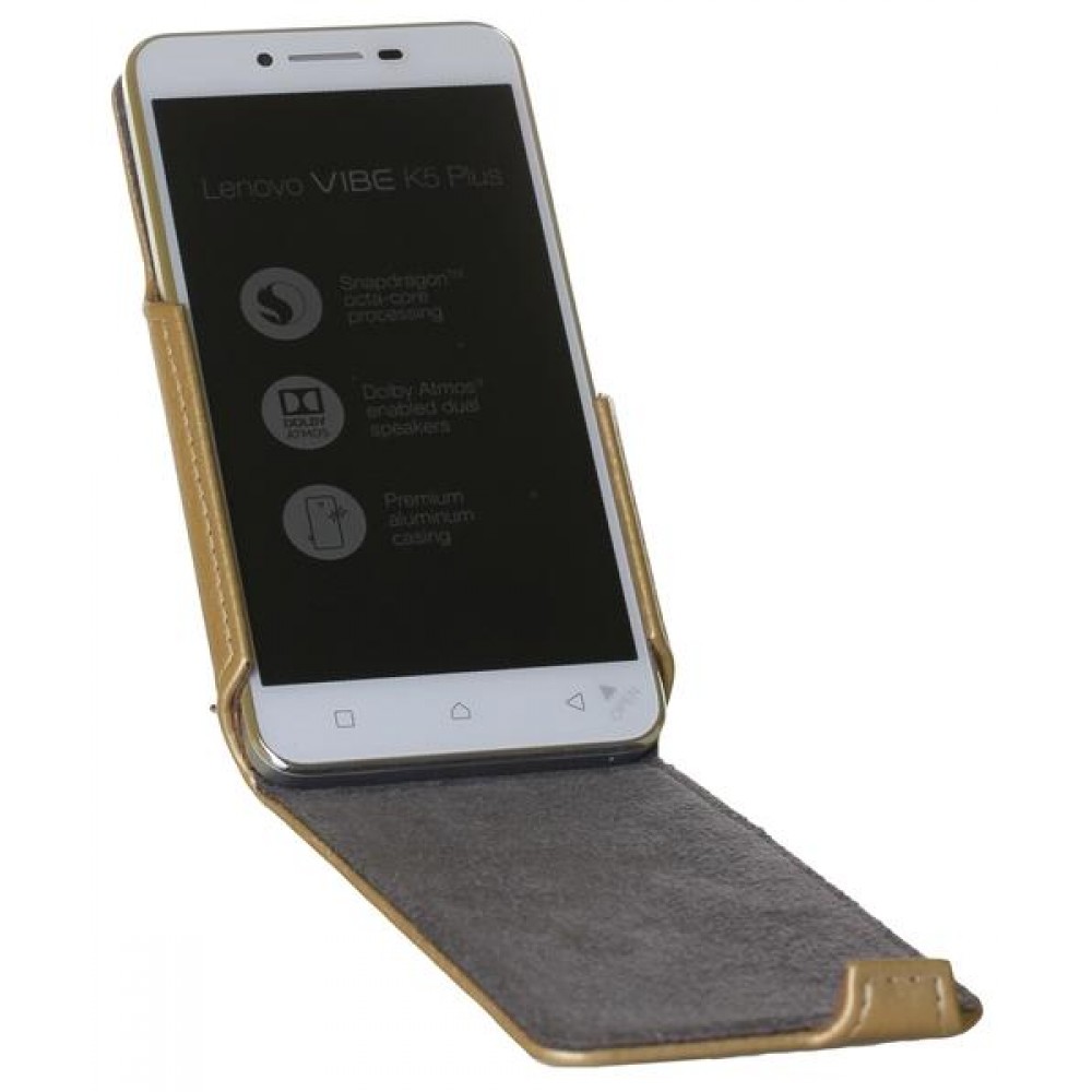 Чехол Red Point Lenovo K5 Plus (A6020) - Flip case Gold