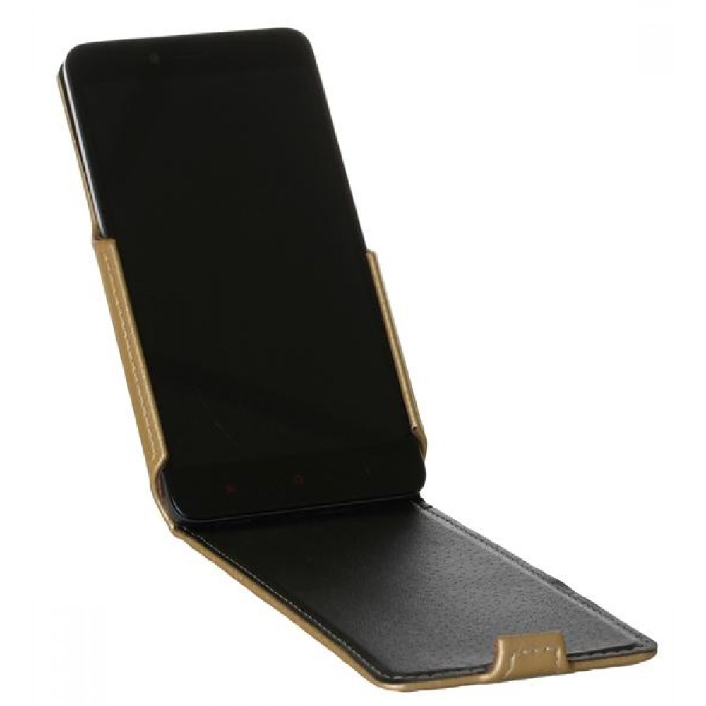 Чехол Red Point Xiaomi Redmi Note 2 - Flip case Gold