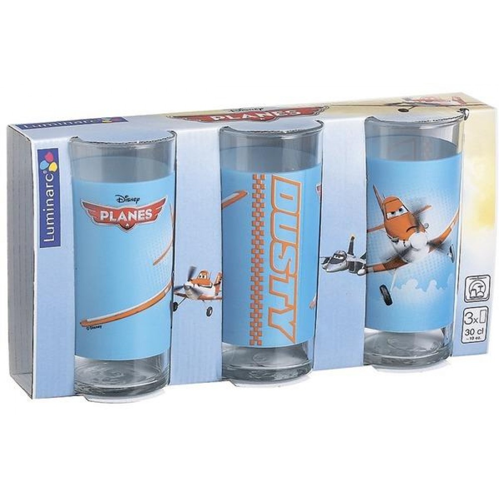 Набор стаканов Luminarc DISNEY PLANES 3 х 300 мл высокие