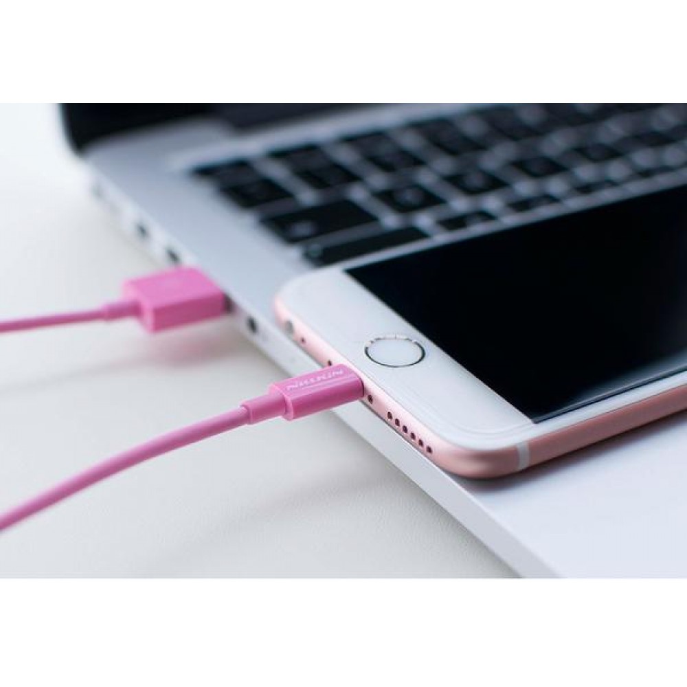 Кабель Nillkin Rapid Lightning Cable - 100см MFI Pink