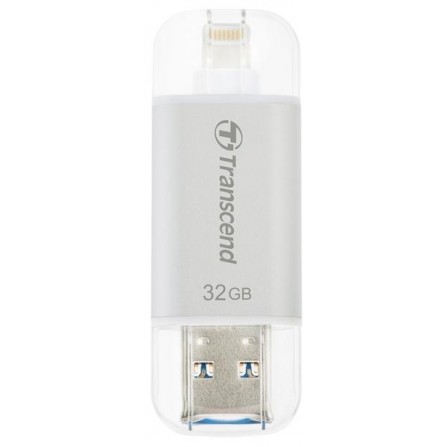 Flash Drive Transcend JetDrive Go 300 32GB, Lightning/USB 3.1 Silver