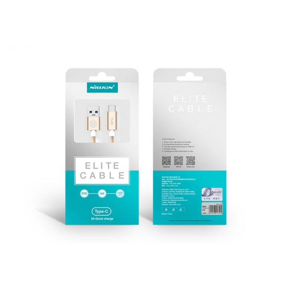 Кабель Nillkin Elite Type-C - 100см Silver