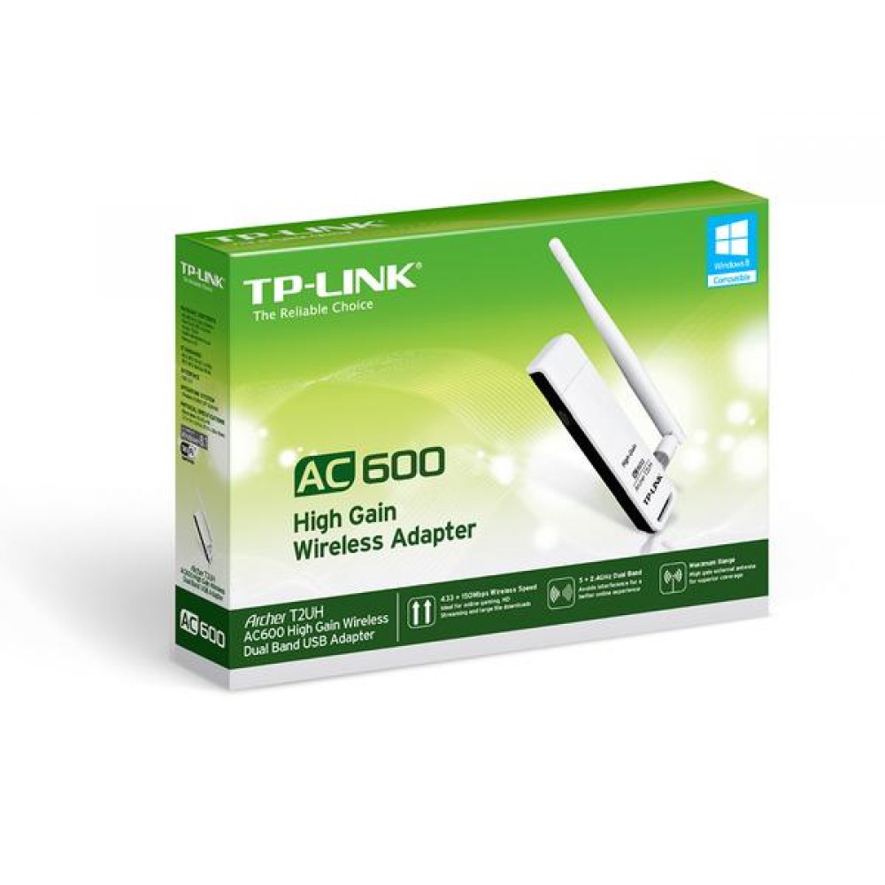 Беспроводной сетевой адаптер TP-Link Archer T2UH AC600 Wireless Dual Band USB Adapter