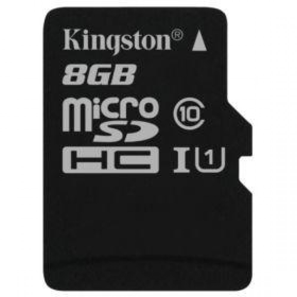 Карта памяти Kingston microSDHC 8 Gb UHS-I no ad U1 (R45, W10MB/s)