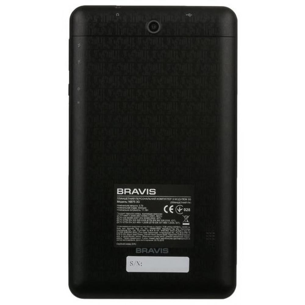 Планшет Bravis NB751 7" 3G Black