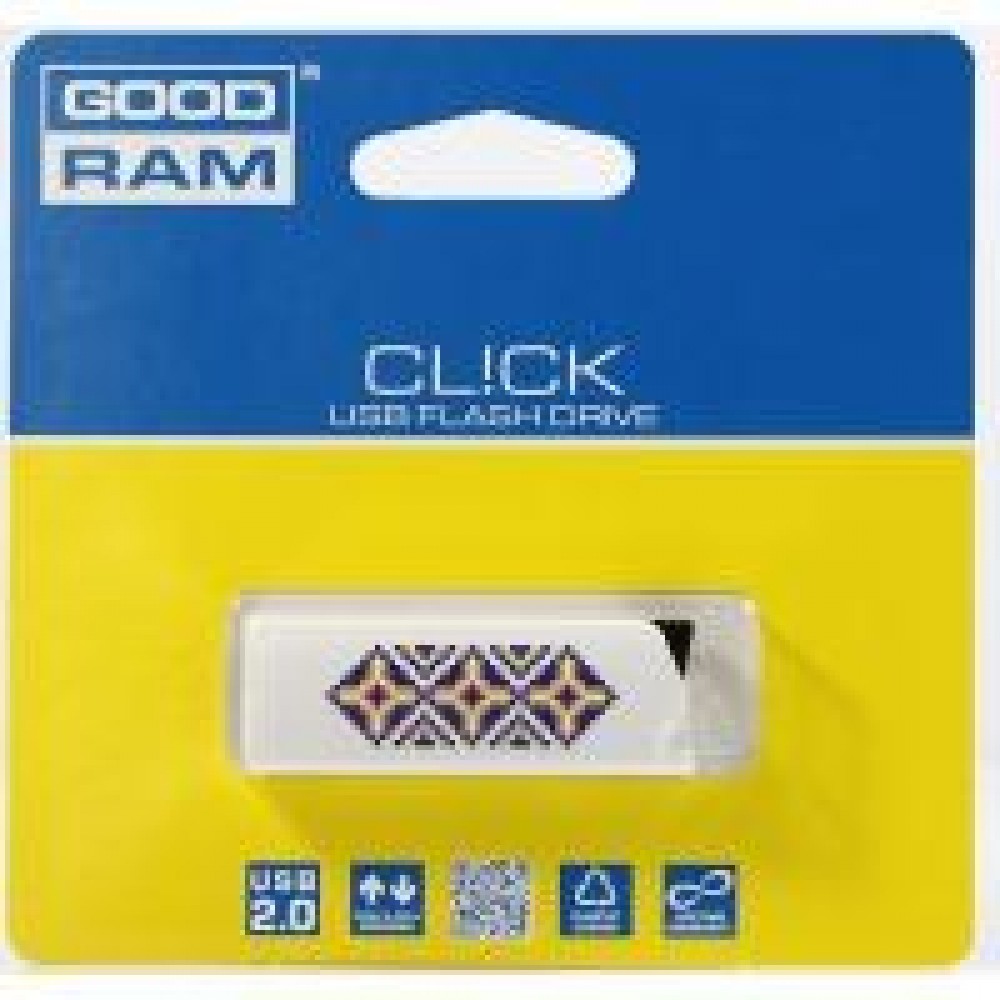 Flash Drive Goodram CL!CK 32 GB UKRAINE, White