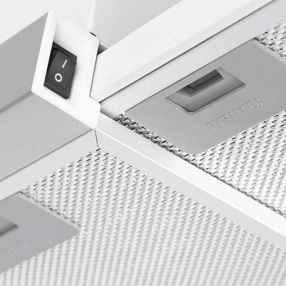 Вытяжка кухонная Pyramida TL full glass 60 INOX White