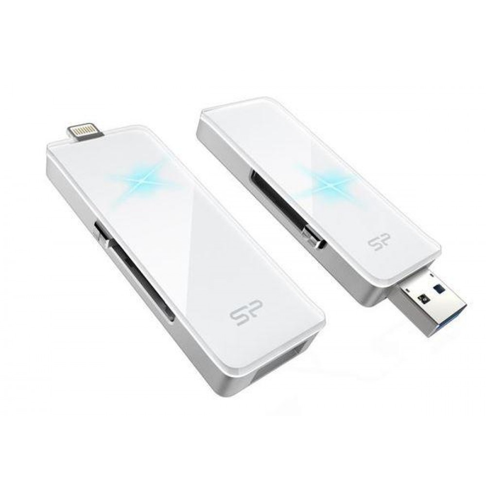 Flash Drive Silicon Power xDrive Z30 32GB, USB 3.0/Lightning, White