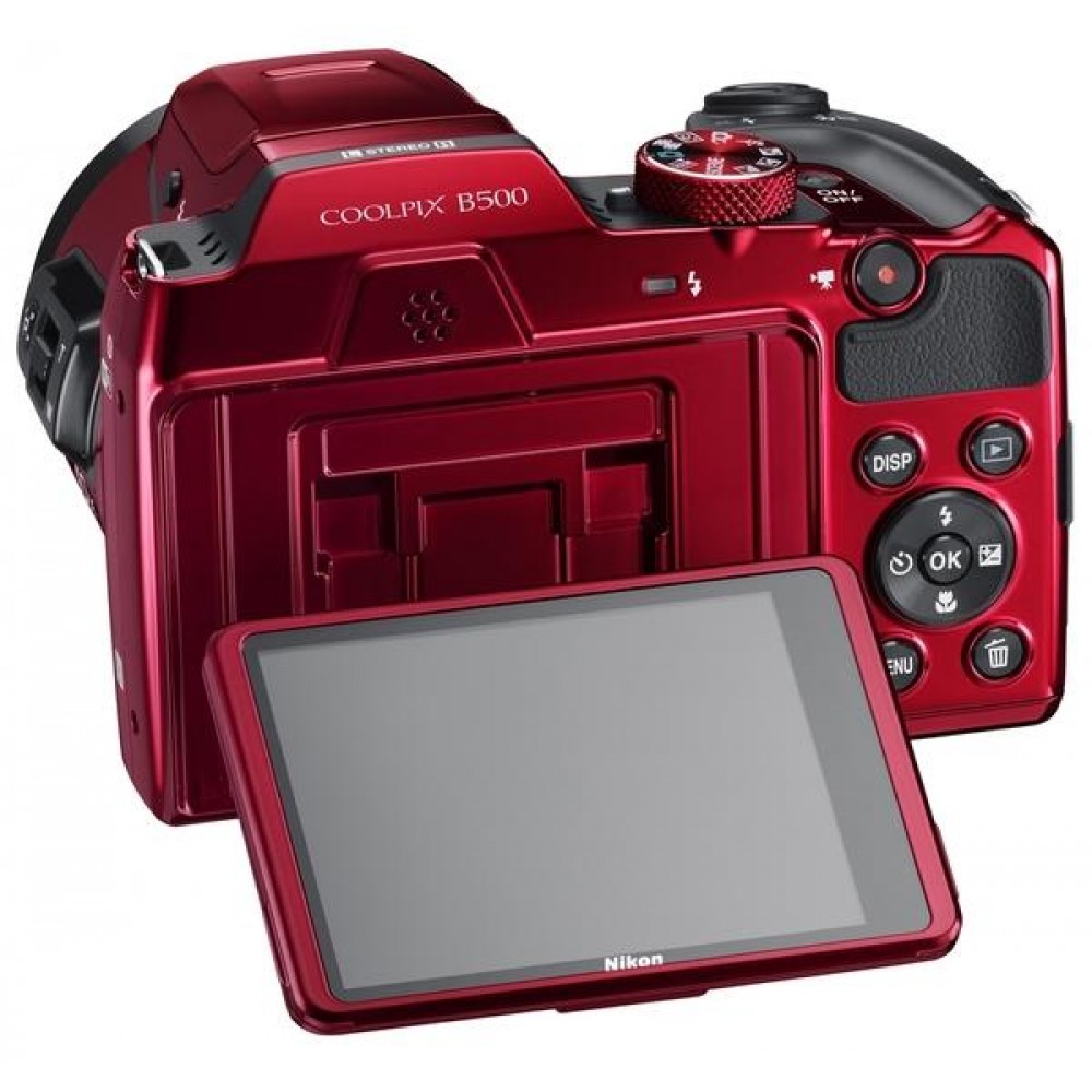 Цифровая фотокамера Nikon Coolpix B500 Red