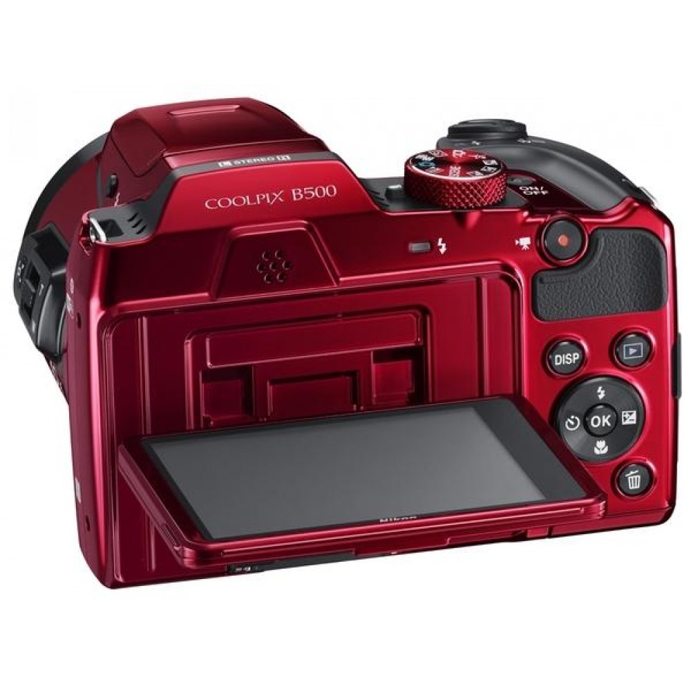 Цифровая фотокамера Nikon Coolpix B500 Red