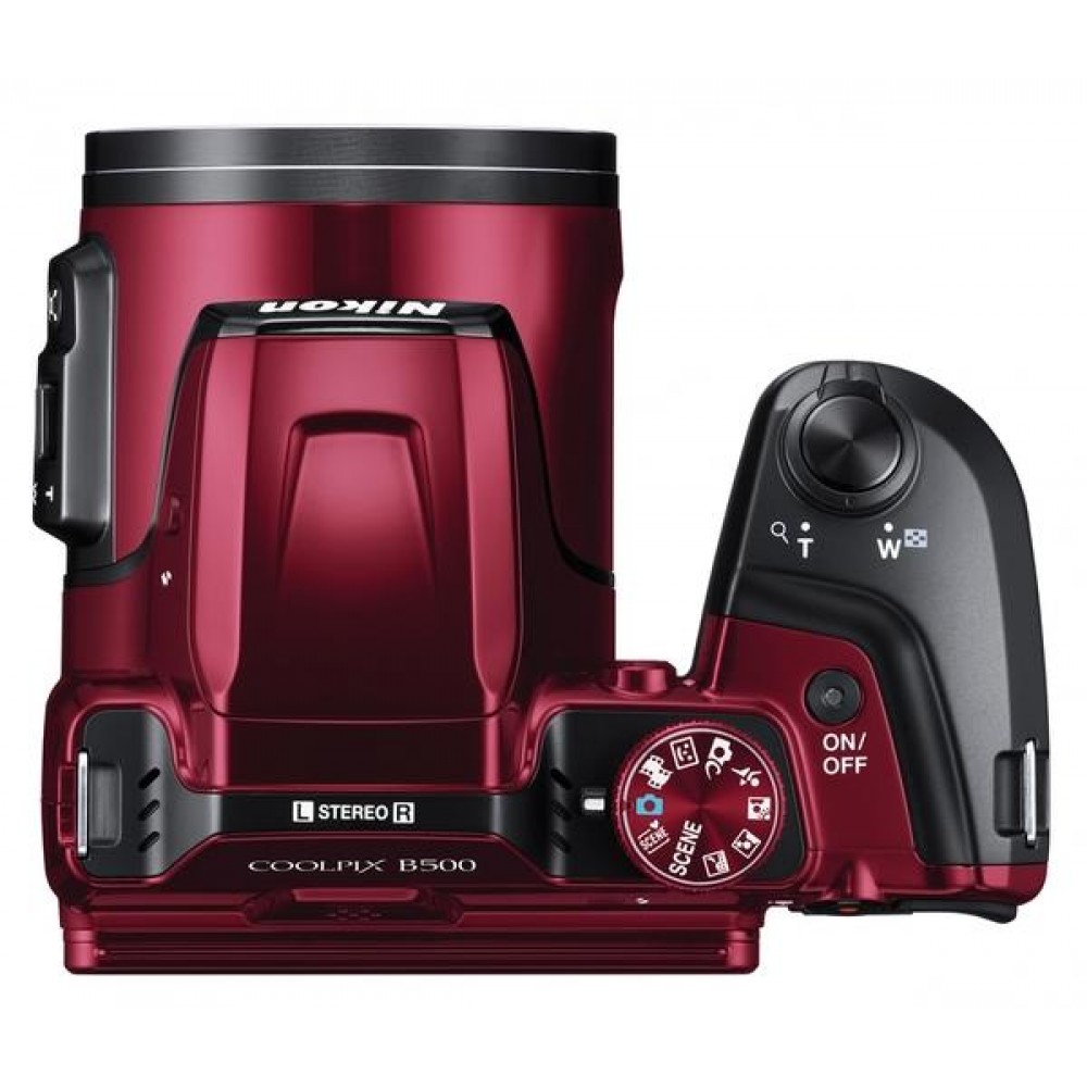 Цифровая фотокамера Nikon Coolpix B500 Red