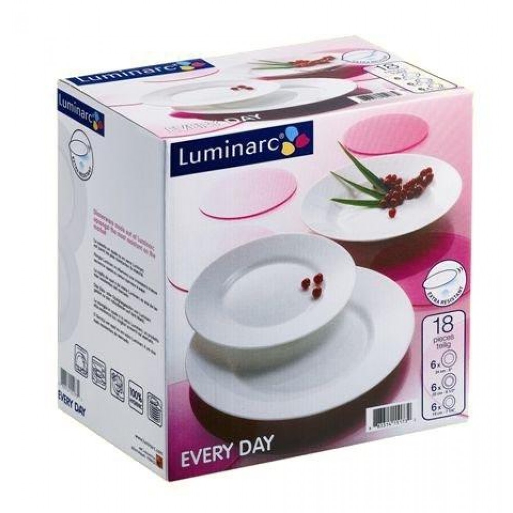 Сервиз столовый LUMINARC EVERYDAY, 18 предметов