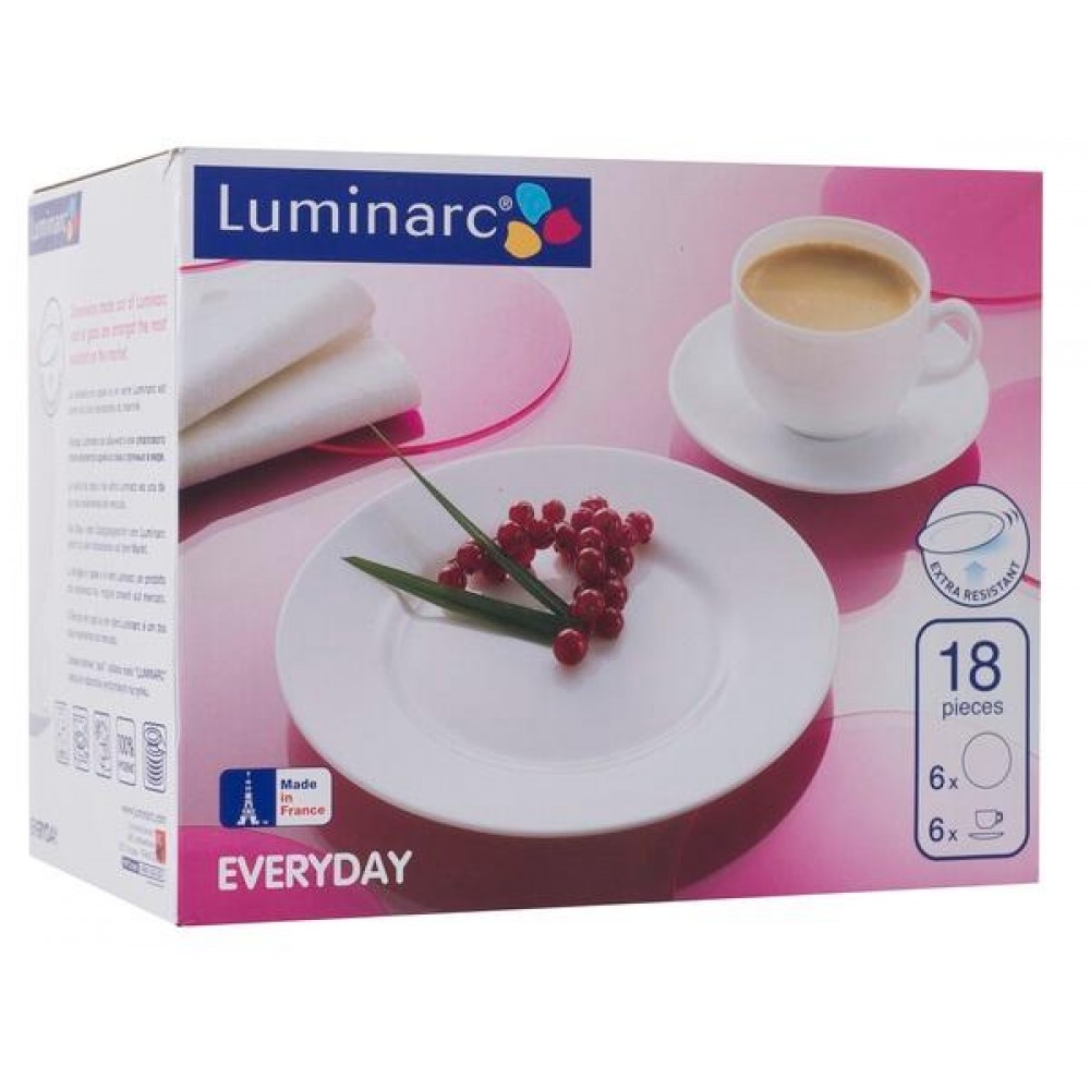 Сервиз кофейный LUMINARC EVERYDAY, 18 предметов