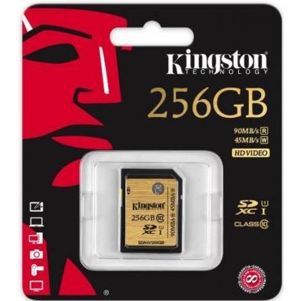 Карта памяти Kingston SDHC 256 GB (CLASS 10) UHS-I Ultimate