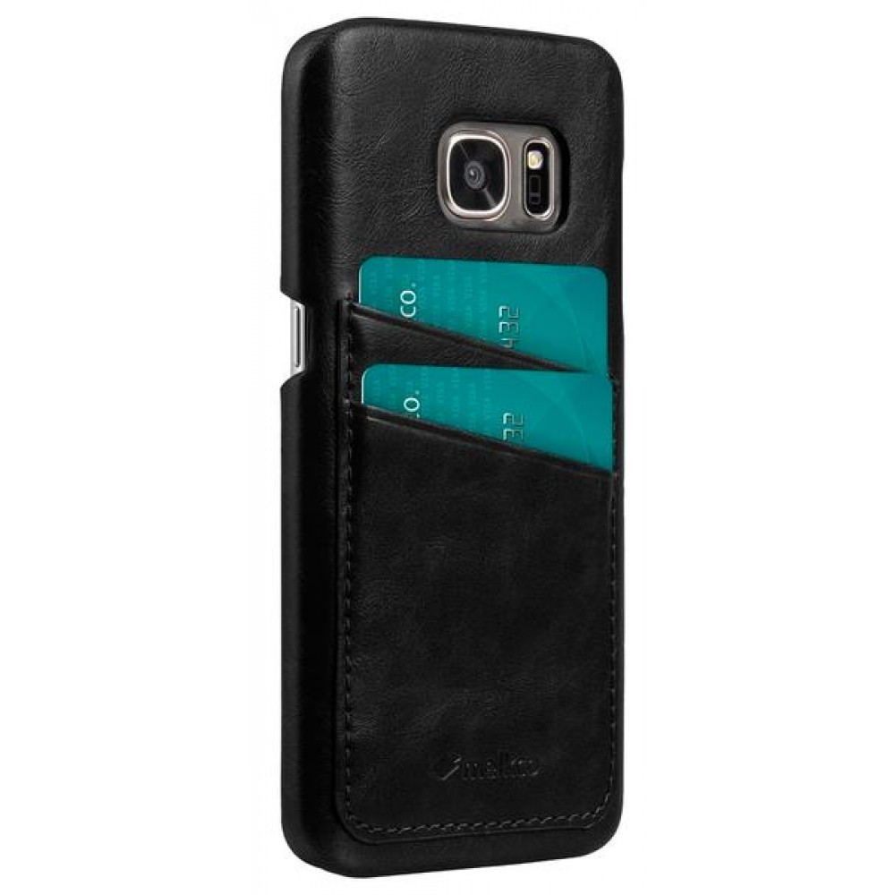 Чехол Melkco Samsung S7/G930 - Mini PU Leather Dual Card Black