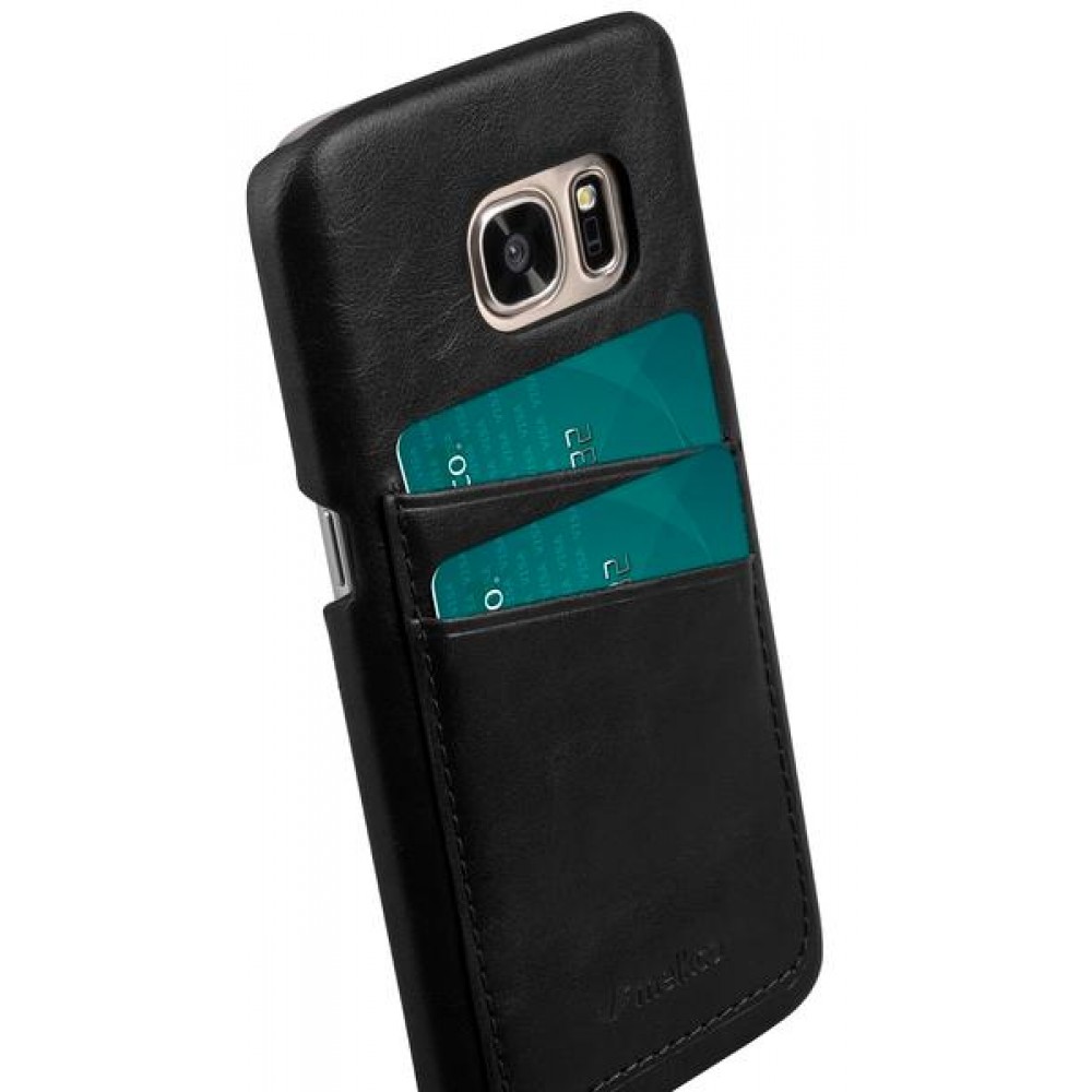 Чехол Melkco Samsung S7/G930 - Mini PU Leather Dual Card Black