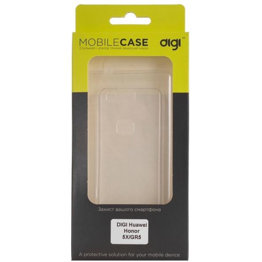 Чехол DiGi Huawei Honor 5X/GR5 - TPU Clean Grid Transparent