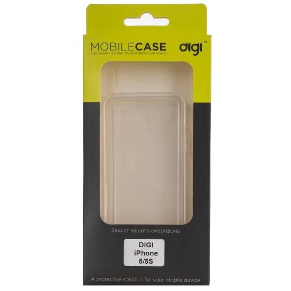 Чехол DiGi iPhone 5/5S - TPU Clean Grid Transparent