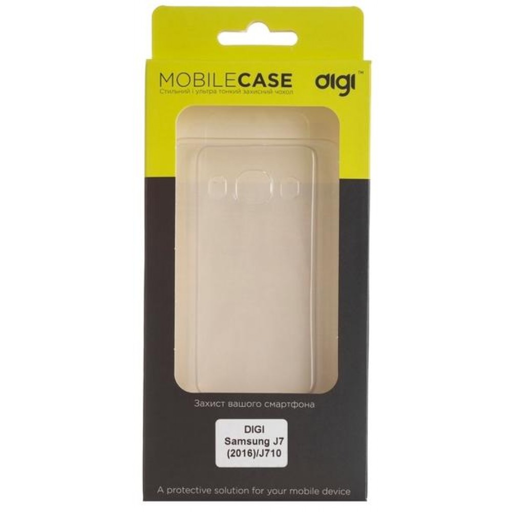 Чехол DiGi Samsung J7 (2016)/J710 - TPU Clean Grid Transparent