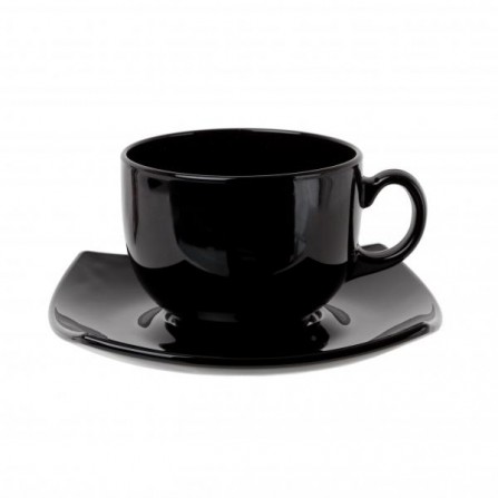 Сервиз чайный LUMINARC QUADRATO BLACK, 12 предметов