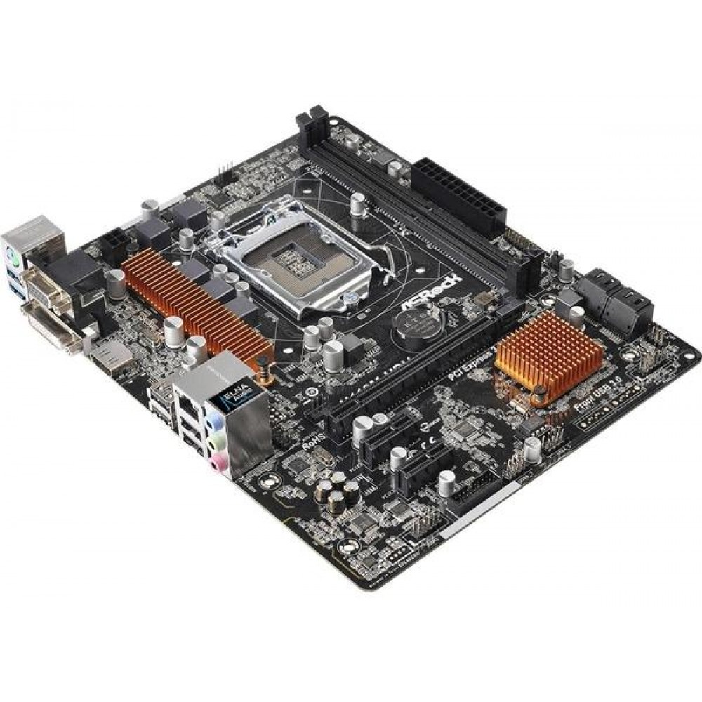 Материнская плата ASRock s1151 H110 H110M-HDV